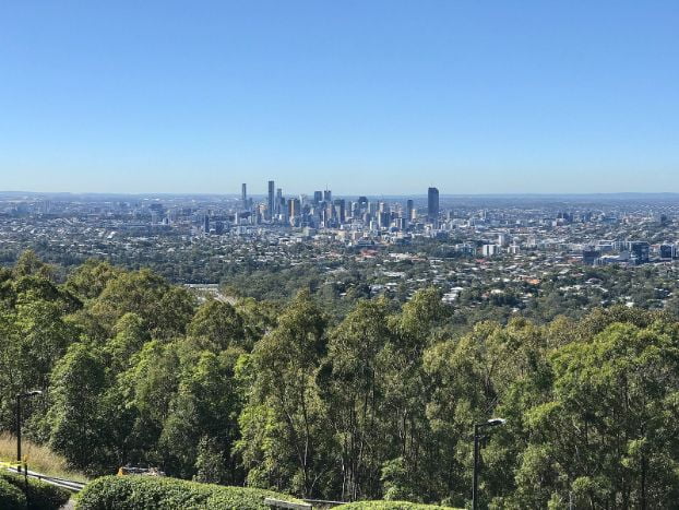 View of Brisbane from Mt Cootha